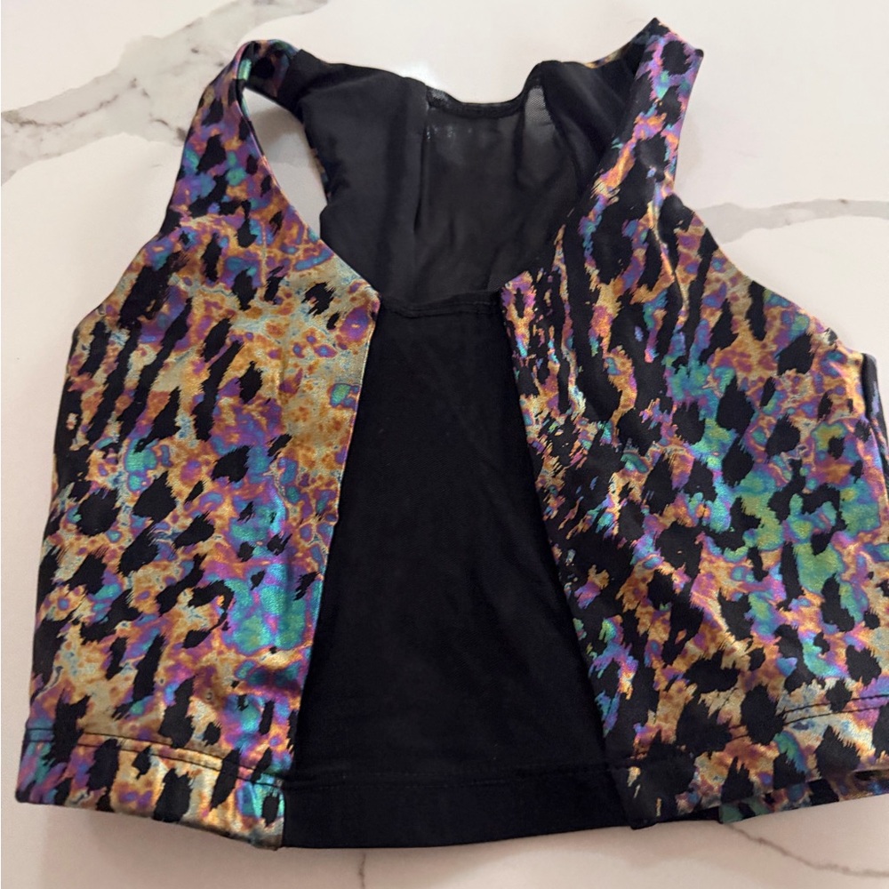 Colorful Abstract Crop Top